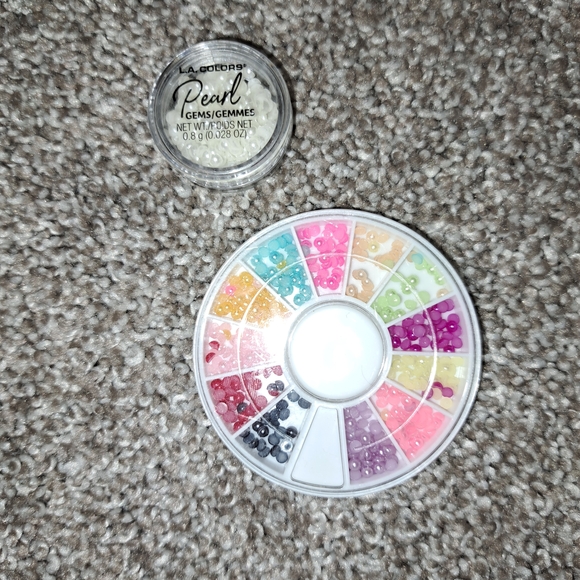 L.A. Colors Other - Nail Gems, Variety Of Colors, Set Of Two